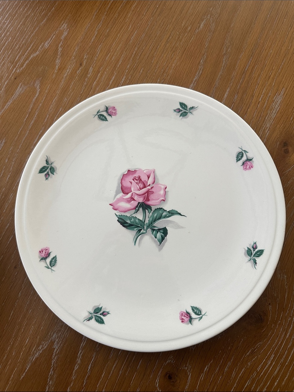 Rose Motif Platter & Plate